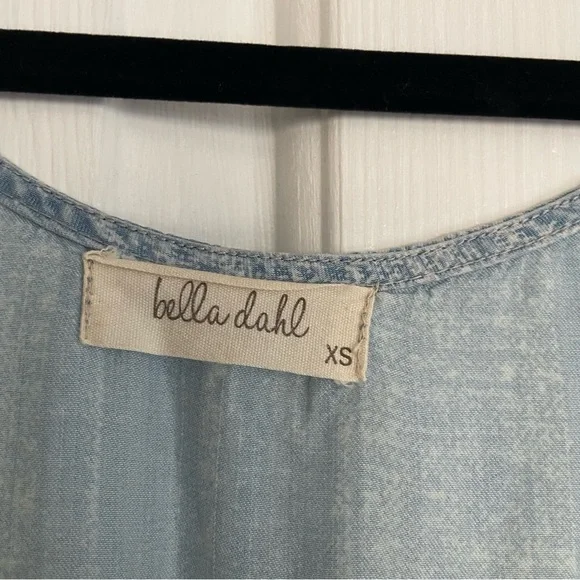 Bella Dahl Sleeveless Romper Blue and White - Picture 3 of 8